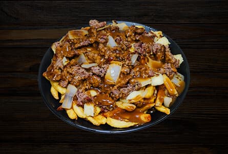 Hamburger & Fried Onion Poutine